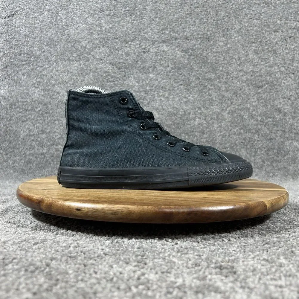Converse Chuck Taylor All Star Hi 3S121 Kids Size 2 Black Athletic Shoes Used